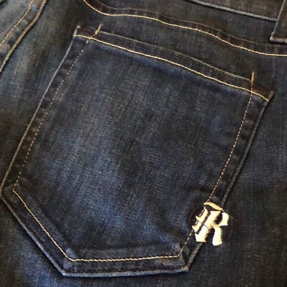 Rich & Skinny Funnel jeans Size 28 light whiskering and fading on dark denim - Picture 6 of 12